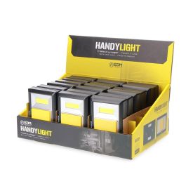 Edm Linterna LED Handy Light Base Adhesiva/Imantada 200 Lm Funciona con 4xAAA
