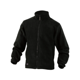 Deltaplus Chaqueta Polar con Cremallera 2 Bolsillos Negra Talla XXL Lana Poliéster 280 g/m²