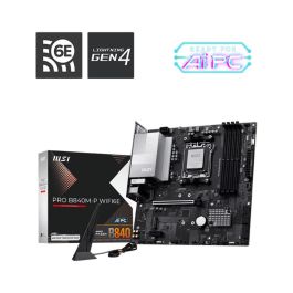 Msi PRO B840M-P Placa Base AM5 mATX AMD Ryzen 9000/8000/7000 DDR5 PCIe 4.0 M.2 Wi-Fi 6E 2.5G LAN Precio: 211.49999948. SKU: B19LX2HPEB