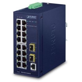 Planet Switch industrial 16 puertos Gigabit 10/100/1000T + 2 SFP 100/1000X L2 Precio: 353.4999996. SKU: B1GYHK6K4A