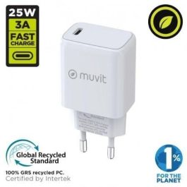 Cargador de Pared Muvit MCACC0012 20 W Blanco Negro
