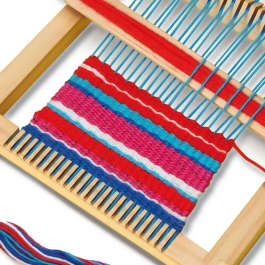 Ses Creative Set de Tejido con Hilos de Diferentes Colores - Incluye 60 metros de Hilo para Crear Diseños Coloridos