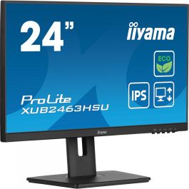 iiyama XUB2463HSU-B1 Monitor ProLite 24" FHD IPS 1920x1080 100Hz 3ms HDMI DP USB Pivot Negro