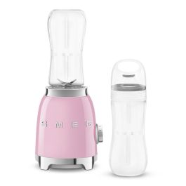 Smeg PBF01PKEU Batidora de Vaso de Cristal Estilo Años 50 Rosa