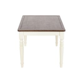 DKD Home Decor Mesa Comedor Tradicional Crema Marron 90 x 76 x 160 cm