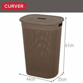 Cesto para la Ropa Curver Marrón Plástico 55 L 44 x 61 x 35 cm (8 Unidades) Cesto para la Ropa Curver Marrón Plástico 55 L 44 x 61 x 35 cm (8 Unidades)