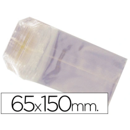 Bolsa Celofan Blanca 65x150 mm Compostable Paquete 100 Unidades