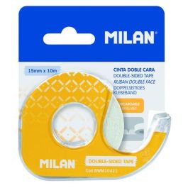Milán Dispensador amarillo de cinta adhesiva doble cara 15 mm x 10 m con hoja de corte metálica Precio: 2.50000036. SKU: S7906397