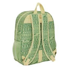 Mochila Escolar Mufasa Verde Beige 33 x 42 x 14 cm