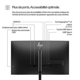 HP 527pq Monitor Serie 5 Pro QHD de 27 pulgadas con Pantalla Ergonómica Ajustable y Claridad Visual Refinada