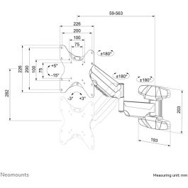 Soporte TV Neomounts WL70-550BL12 42" 30 Kg