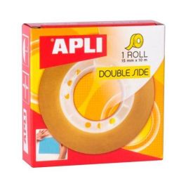Apli Cinta Adhesiva Transparente Doble Cara Rollo 15 mm X 10M Pack 20 Unidades Precio: 24.99000053. SKU: B1BMXJV74K