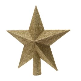 Decoris Estrella dorada purpurina para árbol de navidad 19x2,5x19cm, 5 puntas, Oro Precio: 3.88999996. SKU: S7902046