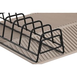 Escurreplatos Basicos DKD Home Decor Beige Negro 33 x 8 x 43 cm (2 Unidades) Escurreplatos Basicos DKD Home Decor Beige Negro 33 x 8 x 43 cm (2 Unidades)