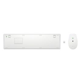 HP Combo Teclado y Ratón Inalámbrico 650 Blanco – Cómodo, Productivo y Personalizable para trabajar más rápido