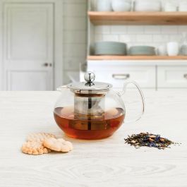 Quid Tetera Vidrio Filtro Inox Serenia 0,55 L Transparente Apto Microondas