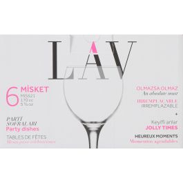 Lav Set 6 Copas Vino Blanco 170 cc Misket (4 Cajas)