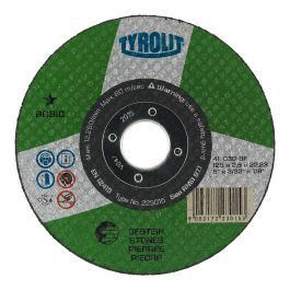 Tyrolit 223025 Disco de corte bombeado Ø115x2,5x22,23 mm para piedra y materiales pétreos