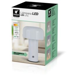 Thulos Lámpara LED Seta TH-OA4009, Inalámbrica, 3 Modos de Luz, Recargable USB Tipo C