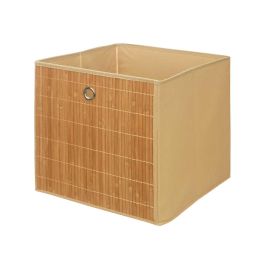 Caja Plegable Organizadora de Bambú Beige Kipit 32x33x2cm (24 Unidades) Caja Plegable Organizadora de Bambú Beige Kipit 32x33x2cm (24 Unidades)