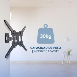 DAEWOO - Soporte de TV para Pantallas de 23 a 55 Pulgadas, Inclinacion 5-8 Grados, Brazo 90 Grados, 30 kg, Perfil 60-208 mm