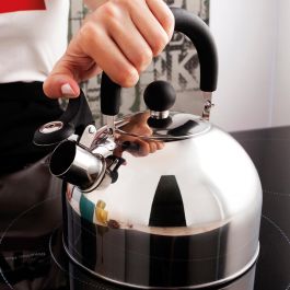 Quid Hervidor Habitat Acero Inoxidable 2L Apto Inducción Vitrocerámica Gas Eléctrica