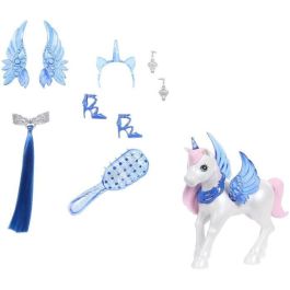 Barbie Hrr16 Muñeca Hadacornio Zafiro 65 Aniversario con Alas, Cuerno y Mascota