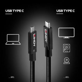 Lindy 8m USB 3.2 Gen 2 C/C Active Cable, Black Lindy 8m USB 3.2 Gen 2 C/C Active Cable, Black