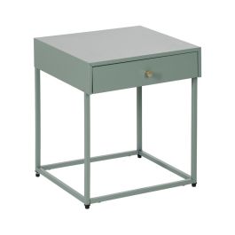 Mesita Verde Acero 43 X 41 X 50 cm
