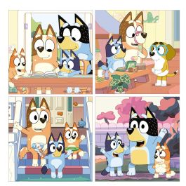 Educa Maleta Puzzles 19830 Bluey para Niños con Licencia Oficial, Organizador de Plástico