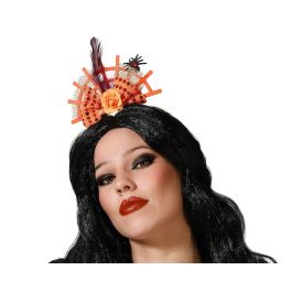 Diadema Halloween Telaraña Naranja Mujer Adulto Artesanal Terrorífica Precio: 1.49999949. SKU: B1HJFLWY23