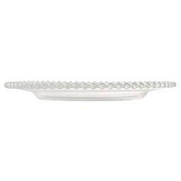DKD Home Decor Plato Básico de Cristal Transparente 27x27x2.6 cm Apto para Microondas y Lavavajillas