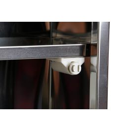 DKD Home Decor Botiquin Metalizado Metal y Espejo 30 x 30 x 12 cm (4 Unidades)