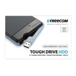 Freecom Tough Drive 2TB USB 3.0 2.5" SATA Disco Duro Externo Portátil Resistente a Golpes (2m) y Polvo/Agua IP54 con Cable USB Integrado