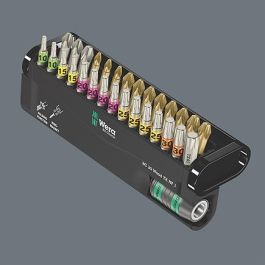 Wera 05057437001 Bit-Check 30 Wood TORX HF 1 SB - Juego de 29 puntas para tornillos Phillips, Pozidriv, Torx Plus 1/4"