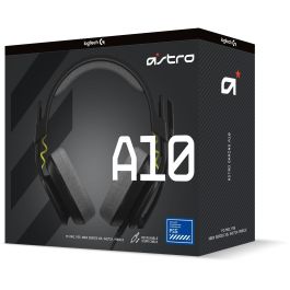Logitech Astro Gaming A10 Gen 2 Auriculares gaming con cable, jack 3.5mm, negro para PC, Mac, Xbox, PlayStation