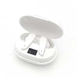 Elbe ABTWS-005-B Auriculares Bluetooth True Wireless con ANC Blancos - Cancelación Activa de Ruido, Bluetooth 5.0