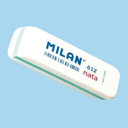 Milán Goma de Borrar Nata 612 Blanca, Blister 2 Unidades, Suave y Versátil, No Daña el Papel, Medidas 7.8x2.3x1.2cm Precio: 1.9499997. SKU: S7907210