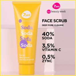 7DAYS SODA Limpieza y Exfoliación Facial Profunda de Poros 80 ml | Purificación, Reducción de Poros, Acabado Mate