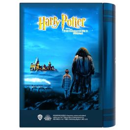 CYP BRANDS Set Coleccionista Harry Potter y la Piedra Filosofal Merchandising con Marcapáginas Postales Lápiz Pin Pegatinas Bloc de Notas Caja Metálica