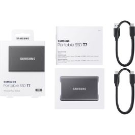 Samsung MU-PC1T0T/WW Disco SSD Externo Portátil T7 Touch 1TB PCIe NVMe USB 3.2 Gen2 1050 MB/s Gris Samsung MU-PC1T0T/WW Disco SSD Externo Portátil T7 Touch 1TB PCIe NVMe USB 3.2 Gen2 1050 MB/s Gris