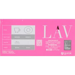 Lav Set 6 Tazas Express con Plato 95 cc - Colección Roma (6 Cajas)