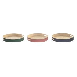 DKD Home Decor Bandeja Decorativa Balines de Bambú para Hogar Colección Vermos Medidas 38x38x5.5 cm Pack 3 Unidades con Colores Surtidos Precio: 36.49999969. SKU: S3041402