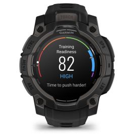 Garmin Instinct 3 Smartwatch AMOLED 1.2" Pantalla Táctil GPS Multibanda SatIQ 45 mm Resistente Monitor de Salud y Linterna Negro