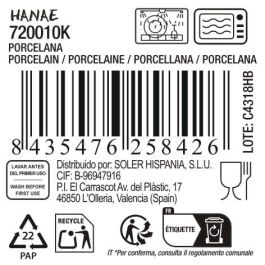 La Mediterranea Bol Aperitivo Japonés 15.5 cm x 7.7 cm Cerámica