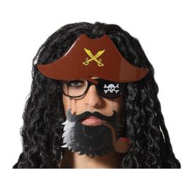 Gafas Piratas con Pipa, Parche, Barba y Sombrero de Corsario - Complemento para Disfraces de Fiesta y Carnaval Precio: 2.50000036. SKU: S1131306