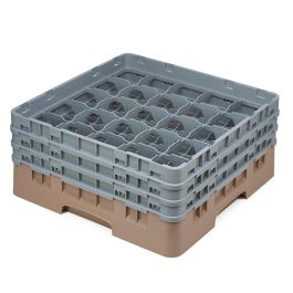 CAMBRO - 25S638-184 - Cesta de lavado 25 comp. 3 alturas - 8,7 cm Ø máx. - alt. máx. 17,6 cm - 50 x 50 x 22,5 cm - Beige Precio: 73.89000036. SKU: B1G6QHRASE