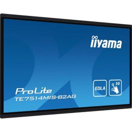 Iiyama PROLITE TE7514MIS-B2AG Pantalla digital táctil 75" 4K Ultra HD Android, Wifi, 24/7 Iiyama PROLITE TE7514MIS-B2AG Pantalla digital táctil 75" 4K Ultra HD Android, Wifi, 24/7