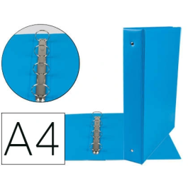 Liderpapel Carpeta de 4 anillas 40 mm A4 Cartón Forrado PVC Azul Precio: 2.50000036. SKU: B17N8LJNQV