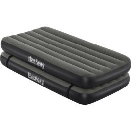Cama 3 en 1 - BESTWAY - Airbed Tritech Connect and Rest - Camas individuales, cama elevada, cama king size - 188 x 99 x 25 cm - 150 kg máx. Cama 3 en 1 - BESTWAY - Airbed Tritech Connect and Rest - Camas individuales, cama elevada, cama king size - 188 x 99 x 25 cm - 150 kg máx.